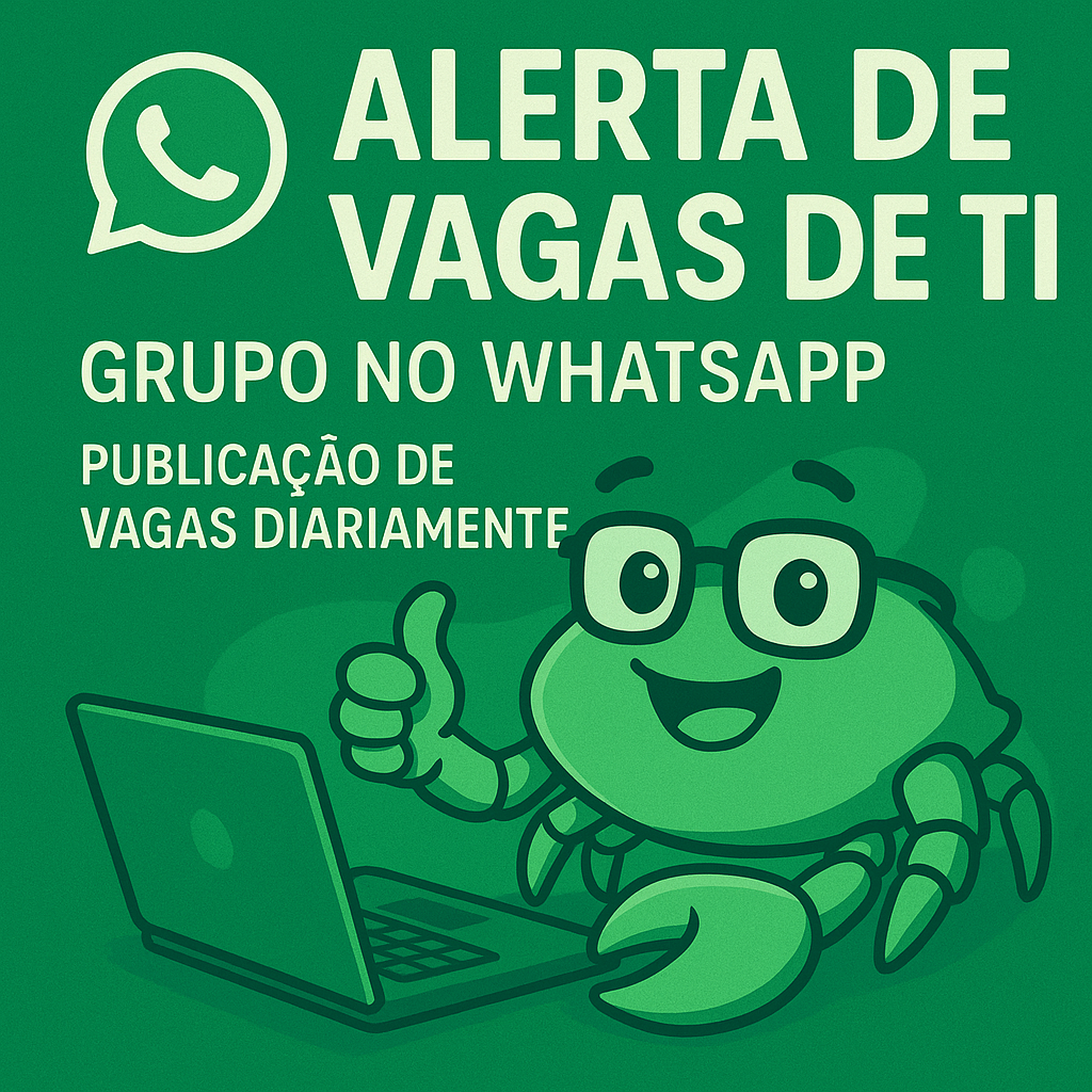 Grupo no WhatsApp de Alertas de Vagas de TI